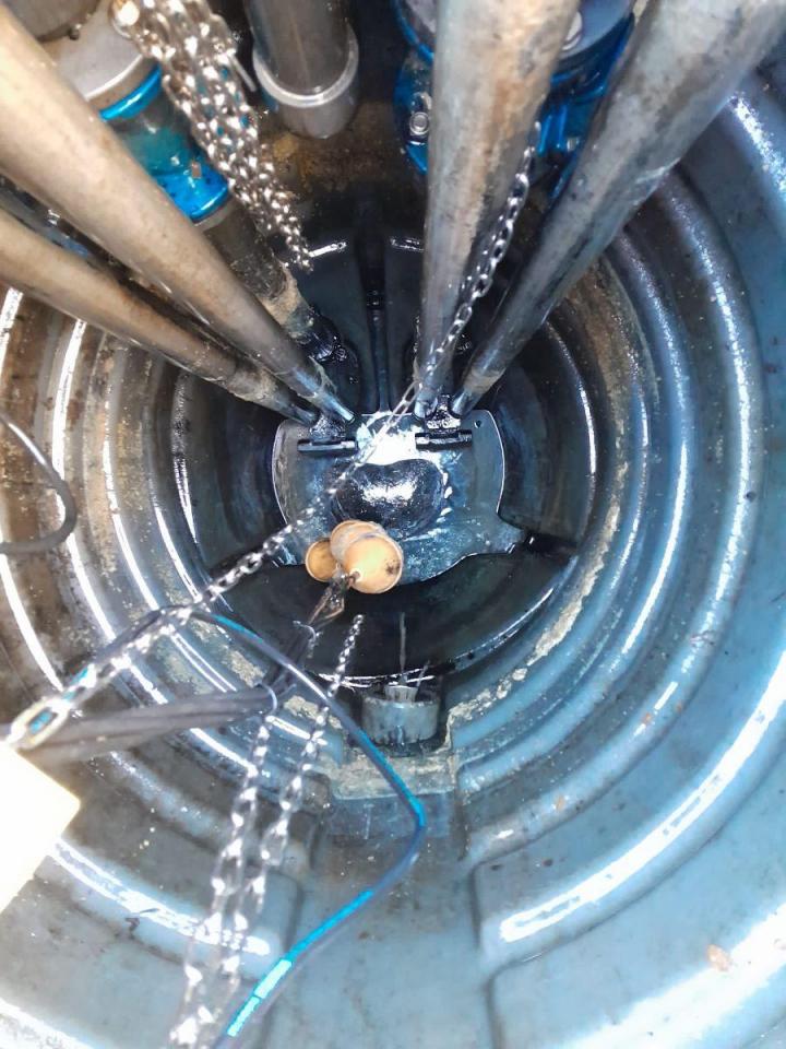 Poste de relevage apres nettoyage